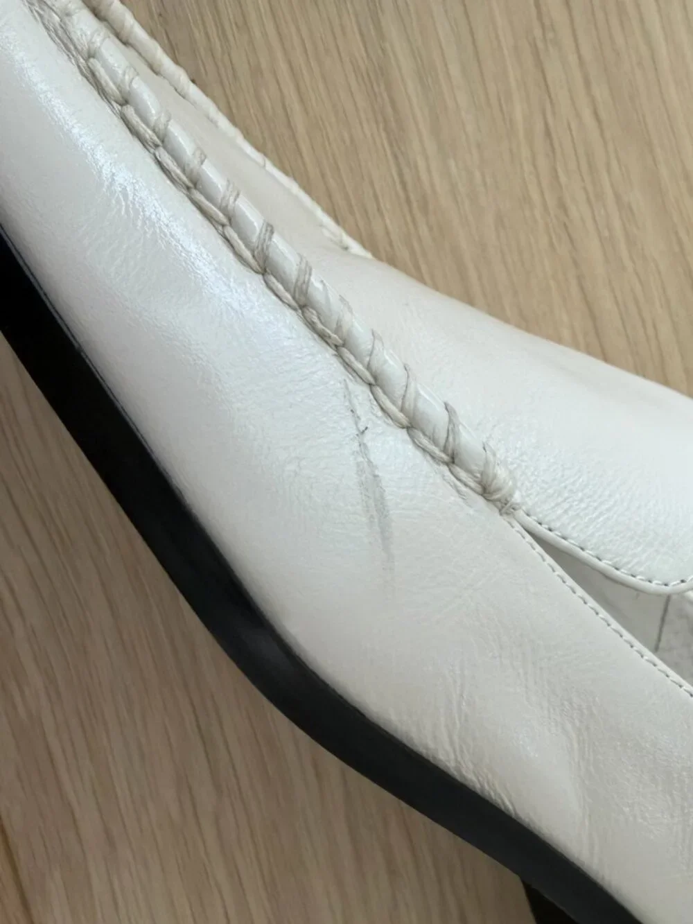 Dolce Vita Cream Leather Braided Loafers